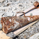 This World War I fire extinguisher was among the items found.